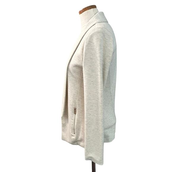 TART Nisha French Terry Blazer Jacket XS Neutral Beige Office Work Relaxed - Picture 15 of 15